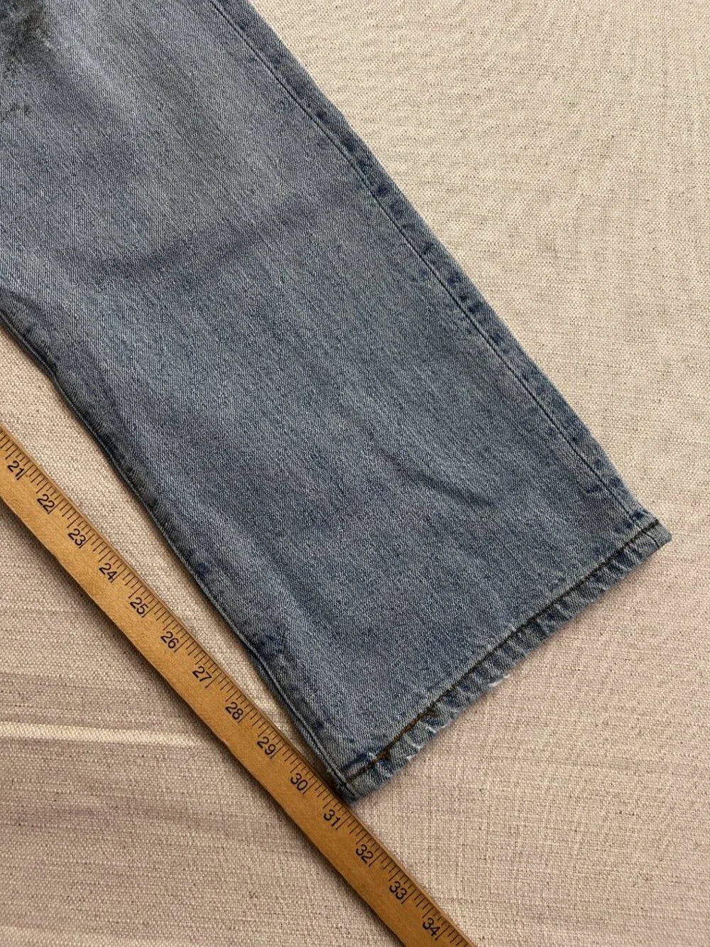 Levi’s 501 XX Jeans Men’s 36x32 Light Wash Distressed Straight Leg Button Fly
